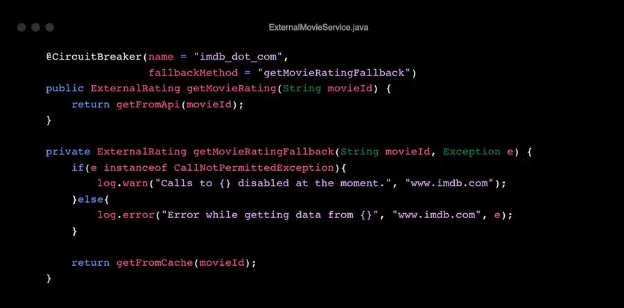 CircuitBreaker annotation