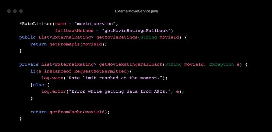 RateLimiter annotation